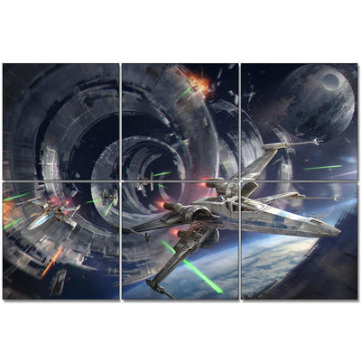 EVENRISING Art Acoustic Panels, 72"x48"x0.4" Sound Absorbing Panels,Better Sound Panels than Soundproof Foam,Premium Soundproof Wall Panels for Recording Studio, Star Wars