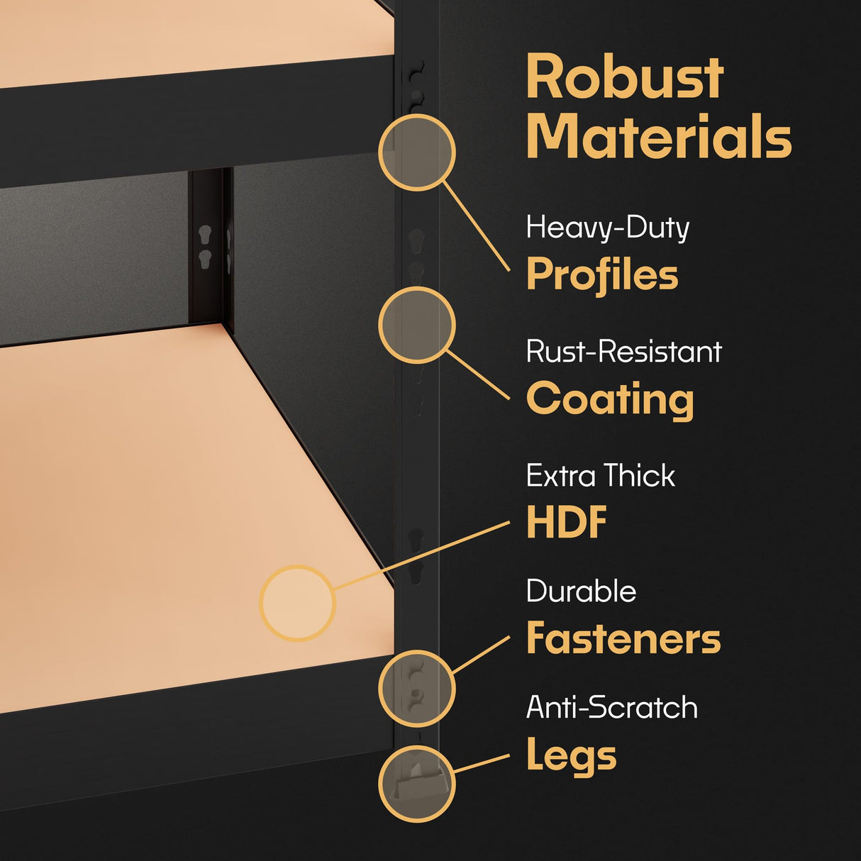 Storage Shelves: 5 Storage Shelves Heavy Duty w/ 3,750 lb Total Load Capacity, 750 per Storage Shelf, 71x47x24 | Perfect Solution for Your Storage Needs, Adjustable Shelving Unit Metalkas