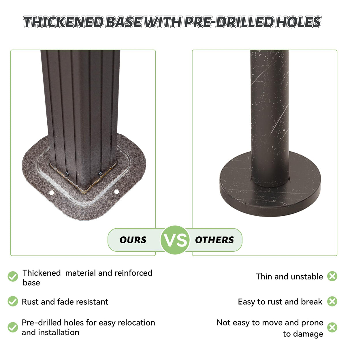 Domi 6x10FT Hardtop Grill Gazebo, Outdoor Metal BBQ Gazebo with Galvanized Steel Double Roof, 2 Double-Layer Storage Cabinets and Ceiling Hooks, Permanent Grill Canopy for Patio Backyard Garden,Brown domi outdoor living