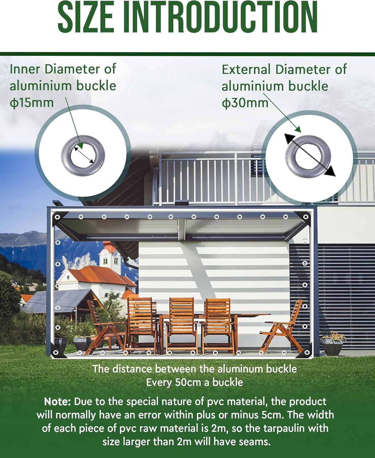 FoundGo 10' x 12' Clear Tarps Heavy Duty PVC Vinyl 20 Mil Thick Tarpaulin, Glass Tarpaulin with Metal Grommets, Protects Against Water, UV-Ray, Tear, Cold Weather Resistan FoundGo