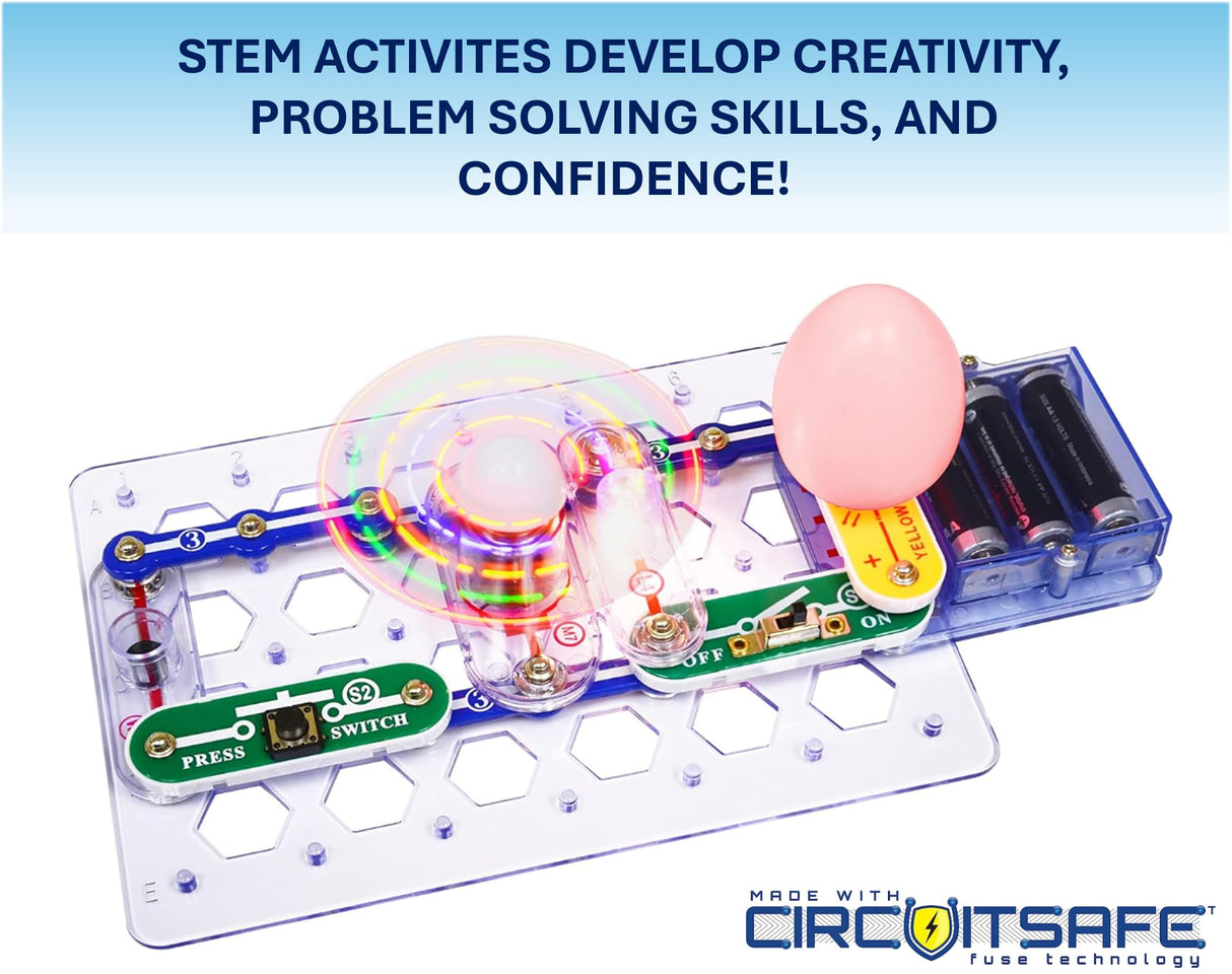 Snap Circuits Beginner, Electronics Exploration Kit, Stem Kit for Ages 5-9 (SCB-20) Snap Circuits