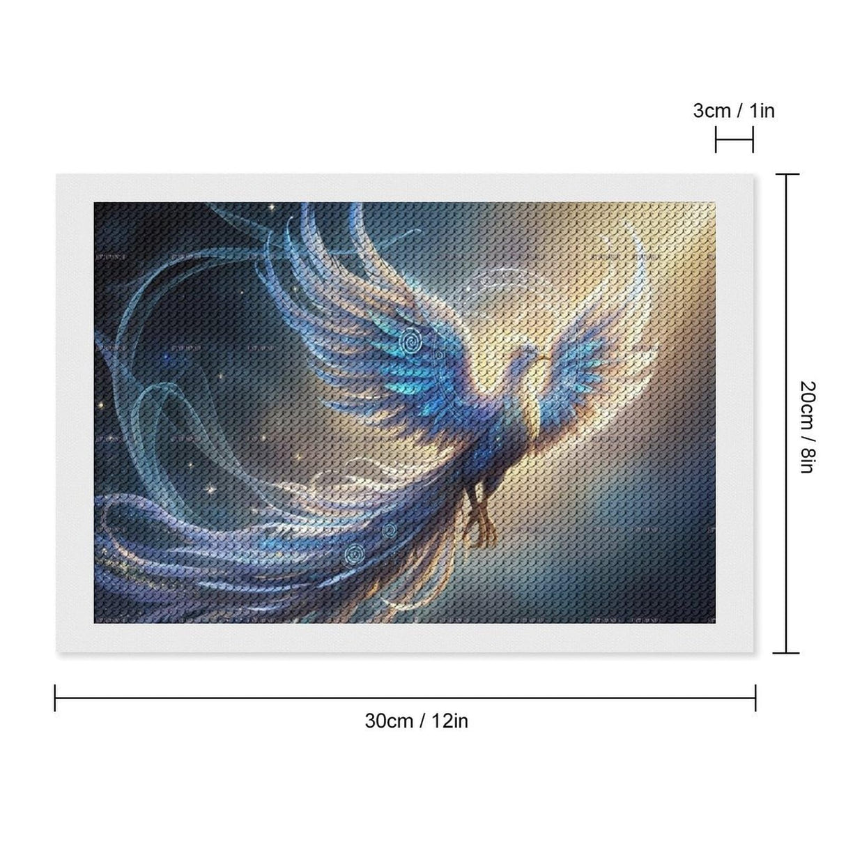 ETTUWNUI Diamond Painting Kits for Adults - A Mystical Phoenix Painting DIY 5D Full Drill Diamond Dots Paintings with Diamonds Gem Art and Crafts Home Decor 8"x12" ETTUWNUI