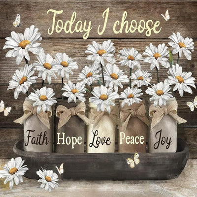 EIBEILI Diamond Art Kits for Adults,Inspirational 5D Diamond Painting for Beginners Round Full Diamond Art Kits,DIY Diamond Pictures Gemstone Art and Crafts Home Decor 14x14inch