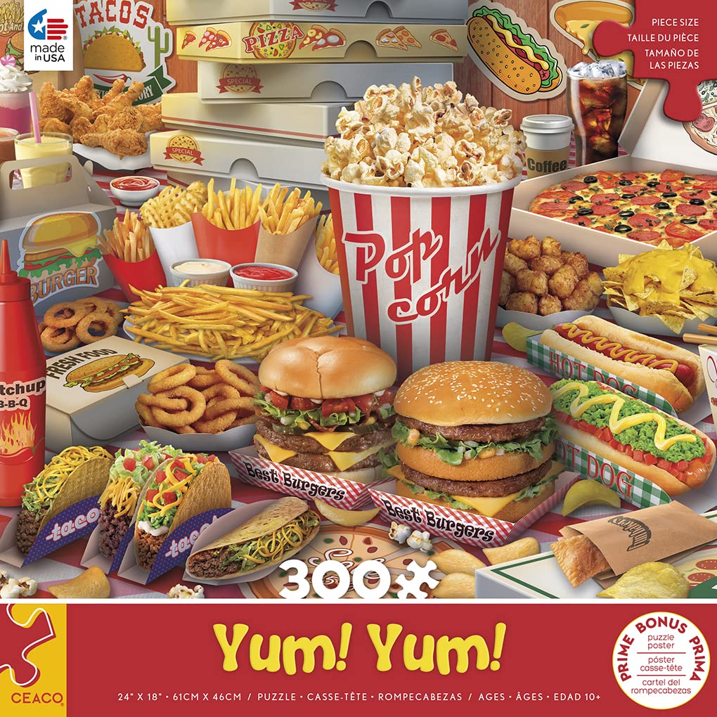 Ceaco - Yum Yum - 300 Oversized Piece Jigsaw Puzzle Ceaco