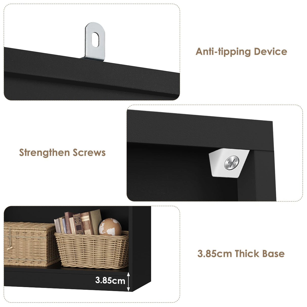 FACBOTALL 83.6" Tall Bookshelf and Bookcase, 7-Tier Extra Large Bookshelf with Double Storage, 14 Open Display Shelves for Home Office, Study and Living Room, Black FACBOTALL