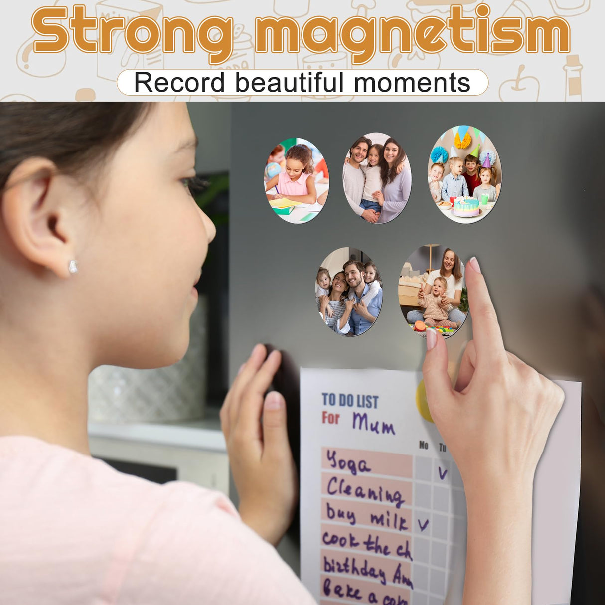 50 Pcs Sublimation Magnets Blank 3x3 Inch Personalized Fridge Refrigerator Magnets Blanks DIY Sublimation Refrigerator Magnet Bulk Round Sublimation Magnets for Kitchen Decorative Fridge Magnets Blank ZhouBoat