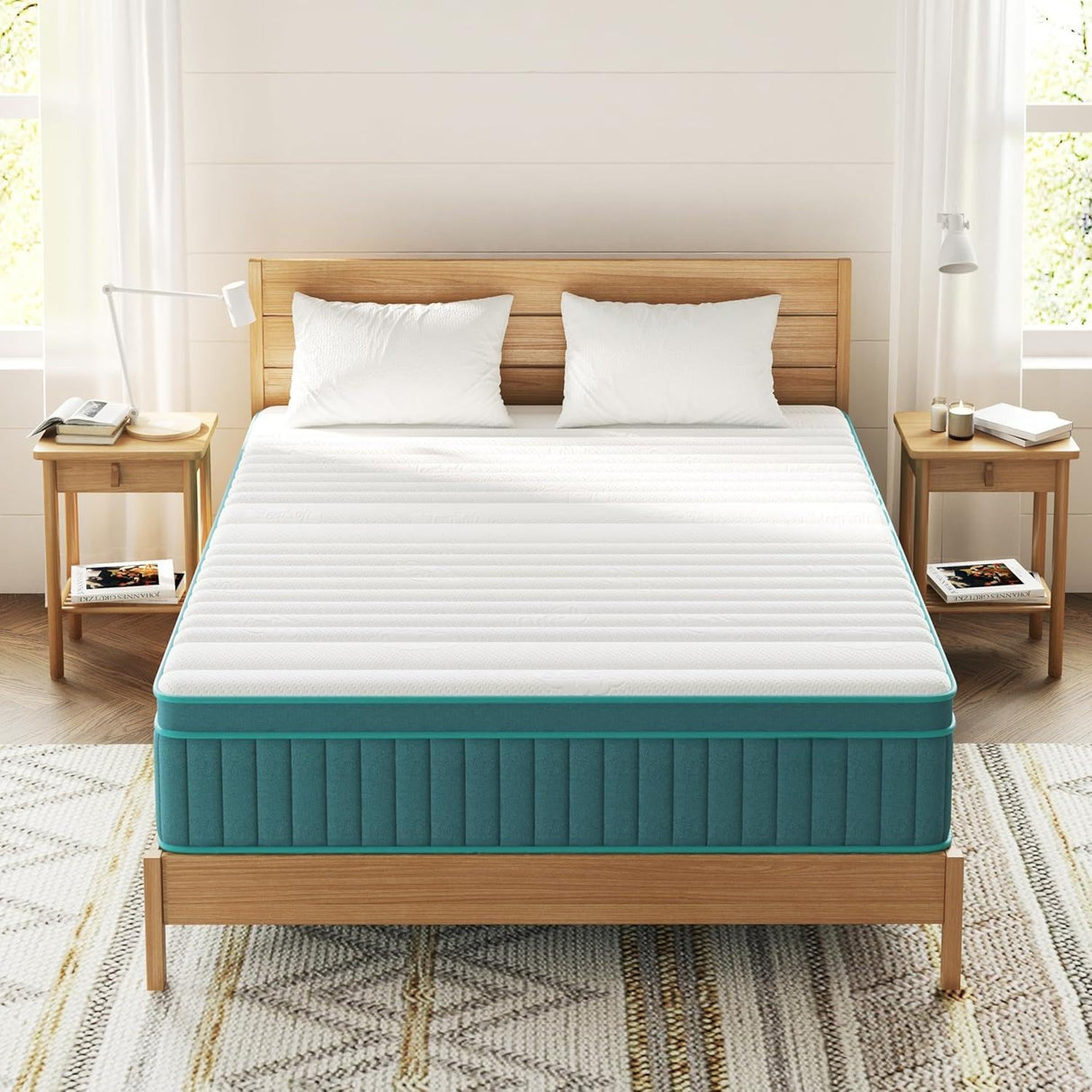 Swbvs Firm Full Mattress, 14 Inch Cooling-Gel Memory Foam & Pocket Spring Hybrid Mattress,Firm Feel,Full Bed Mattresses in a Box, CertiPUR-US Certified Swbvs