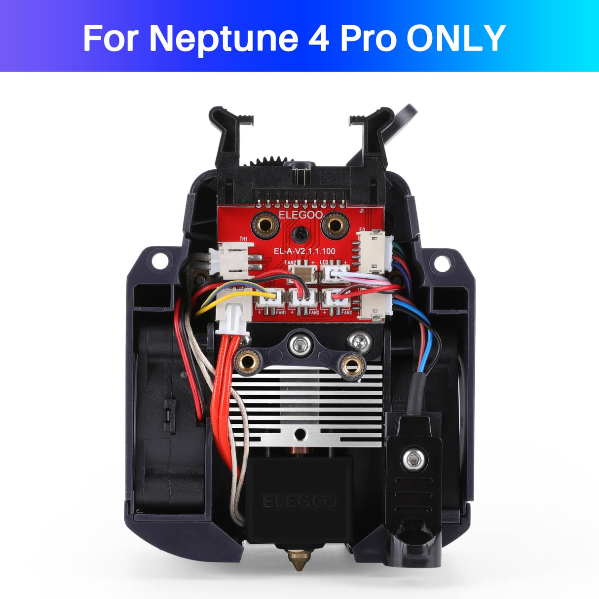 ELEGOO Extruder for Neptune 4 Pro 3D Printer, Fully Assemble Dual-Gear Direct Drive Extruder, ELEGOO Official 3D Printer Accessories ELEGOO