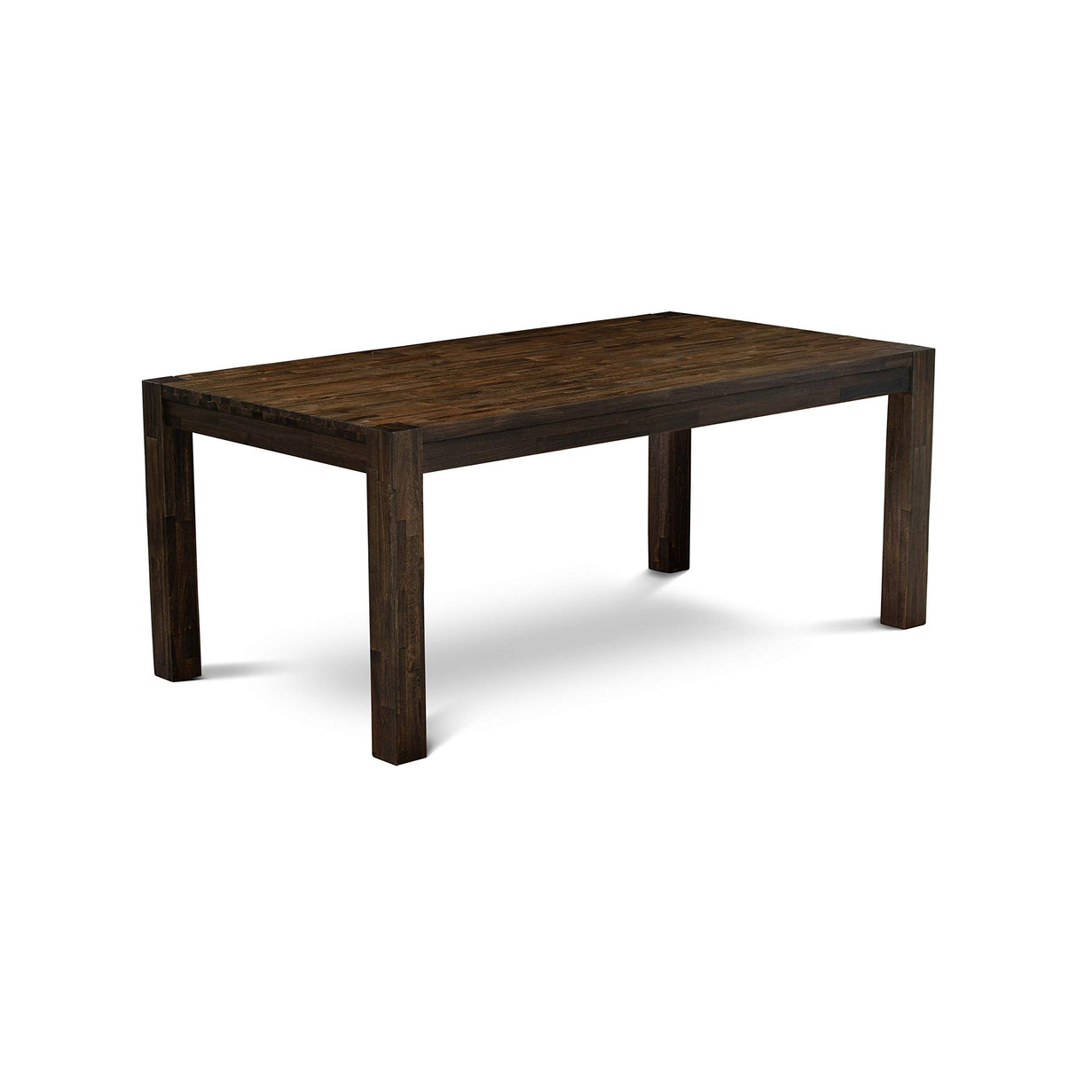 East West Furniture LM7-07-T Lismore Modern Dining Rectangle Rustic Farmhouse Table, 40x72 Inch, Jacobean East West Furniture