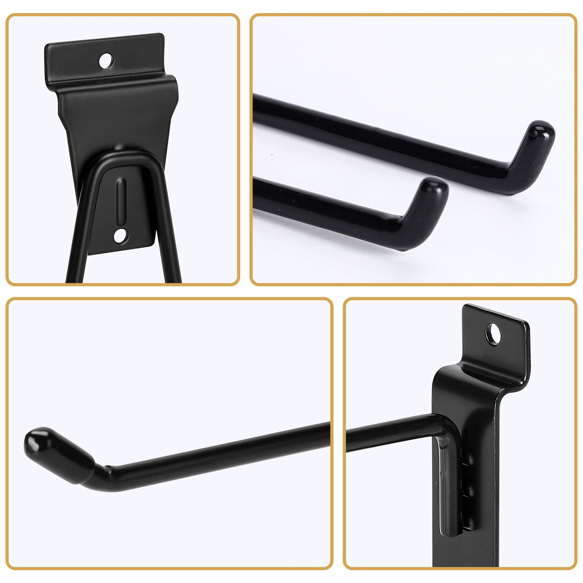 MENEONE Heavy-Duty Slatwall Baskets and Hooks - Slatwall Accessories for Standard Slatwall Panels | Ideal for Organizing Garages and Workshops MENEONE