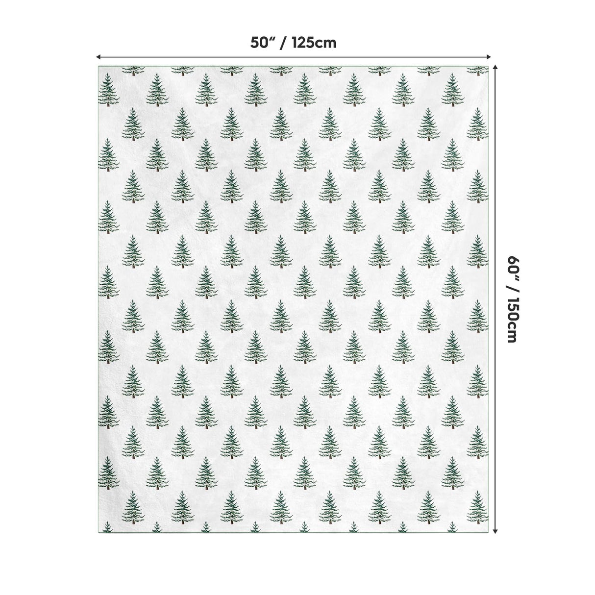 Horaldaily Christmas Flannel Blanket Throw, Christmas Trees Boho Soft Fuzzy Plush Cozy Fleece Blankets for Couch Sofa Bed Lounging, Ideal Gifts for Kids Adults Wife Self, 50x60 Horaldaily
