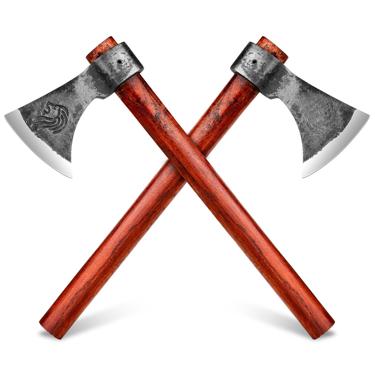 NEDFOSS Vikings Throwing Axes, 2 Pack of 16 Inches Throwing Axe Set with 1065 High Carbon Steel & Wooden Handle. Perfect for Axe Throwing Game, Recreation, Competition & Great Gift for Men NedFoss