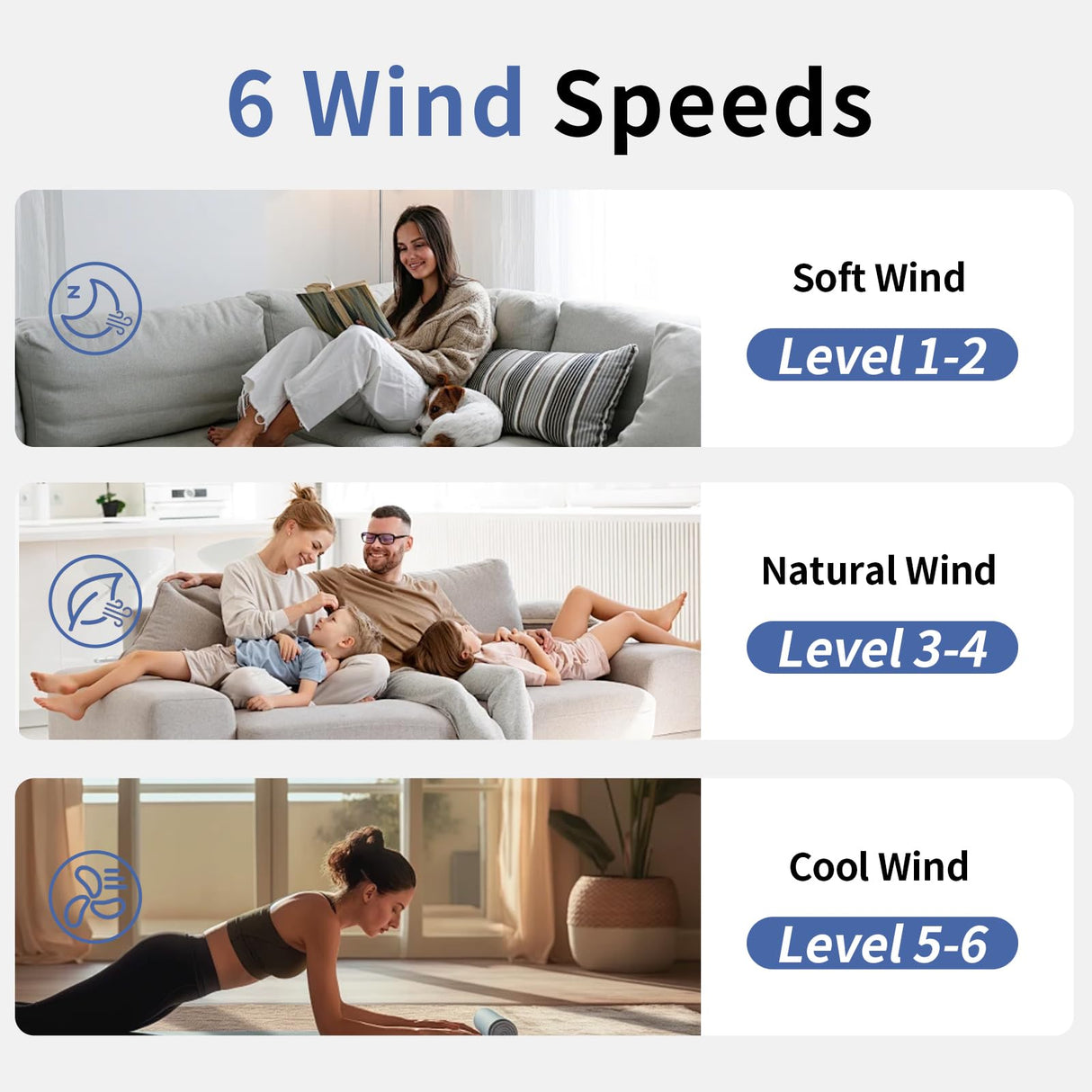 LANMEL 72'' Ceiling Fan with Lights and Remote, Low Profile Modern Ceiling Fan Gold, 6 Speed, Reversible, 3000k-6000k Dimmable LED, Quiet DC Motor for Indoor Outdoor Bedroom Living Room LANMEL