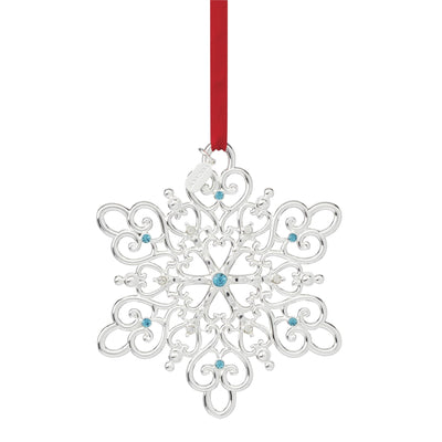 Lenox 895948 2024 Snow Majesty Ornament, 20th Edition, Christmas