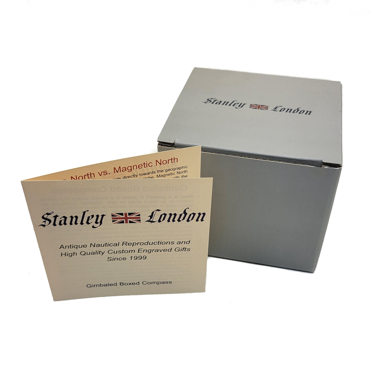 Engravable Executive Navigator Desk Compass in Luxurious Lacquered Piano Finish Case | Personalized Compass Gift Engraved with a Custom Message or Select from Pre-Engraved Plaques (Design My Own) Stanley London