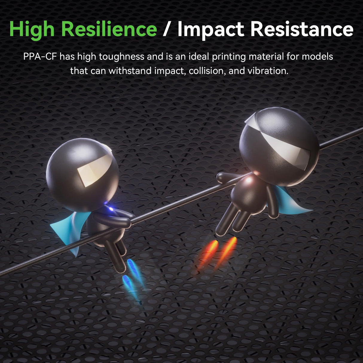 Creality PPA-CF 3D Printer Filament, 1kg, High-Performance Nylon with 15% Carbon Fiber, Black Creality