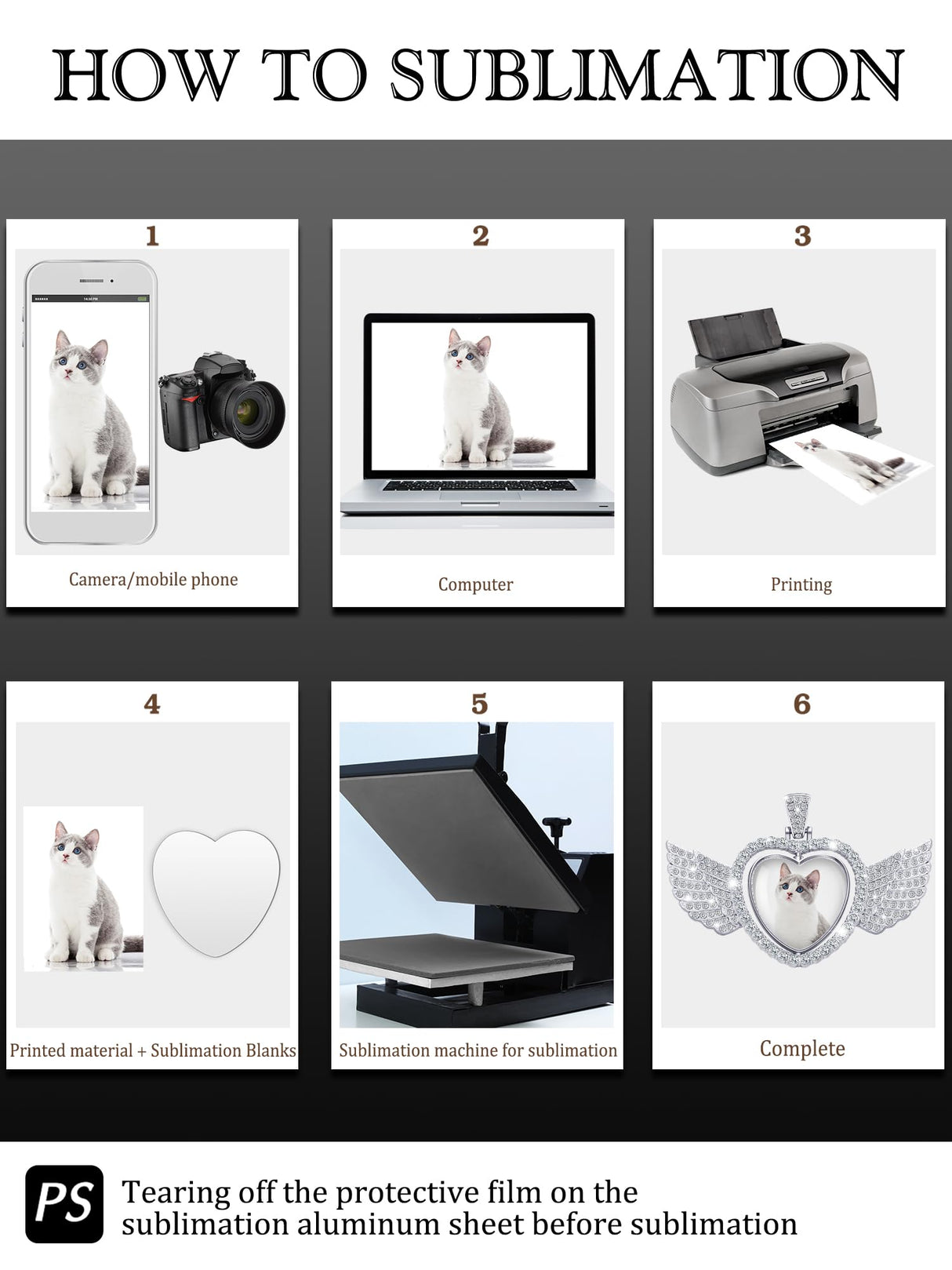 Junkin 24 Pcs Sublimation Rhinestone Trays Pendant Set, Including 6 Double Sided Blank Rhinestone Bezel Trays, 6 Pcs Thick Chains with 12 Sublimation Discs for Making (White) Junkin