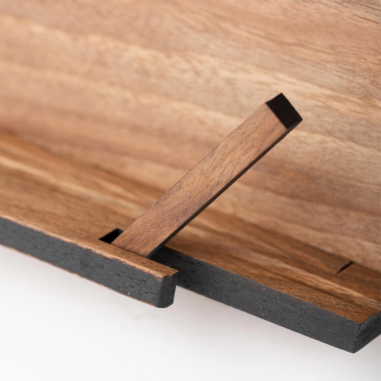 TILISMA Wooden Cook Book Stand β Handmade Walnut Book Holder for Reading Hands Free β Cookbook Stand for Kitchen Counter β Recipe Holder β Reading Accessories for Kitchen β Cookbook in Ipad and Tablet TILISMA