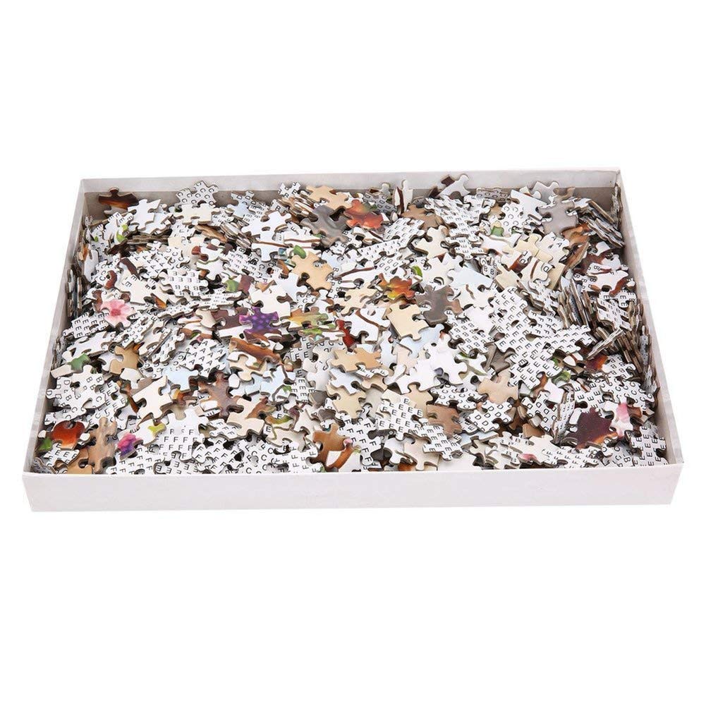 Queenie® Creative 1000 Piece Ancient Map World Globe Earth Planet Abstract Art Picture Christmas Birthday DIY Gifts Wooden Jigsaw Puzzles, Finish Size 30x20 inches Queenie