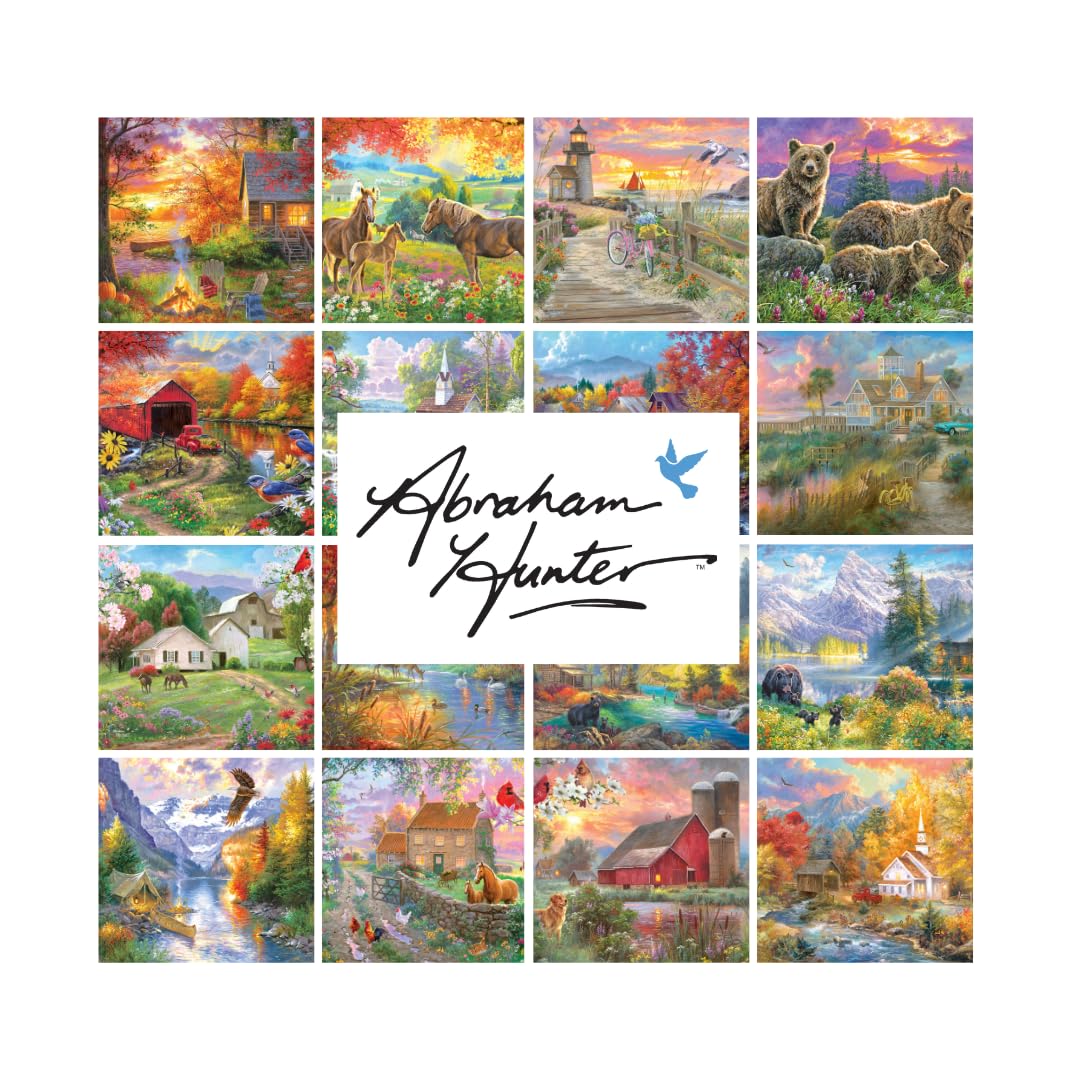 RoseArt - Abraham Hunter - Spring Mill - 2000 Piece Jigsaw Puzzle for Adults RoseArt