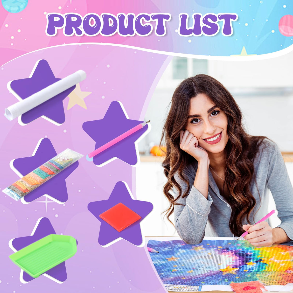 BRTITA 5D Spring Diamond Art Kits for Adults Beginners, Flowers Flowers Truck Diamond Art, DIY Full Round Drill Forest Diamond Painting Kits for Adults 12x16in / 30x40cm BRTITA