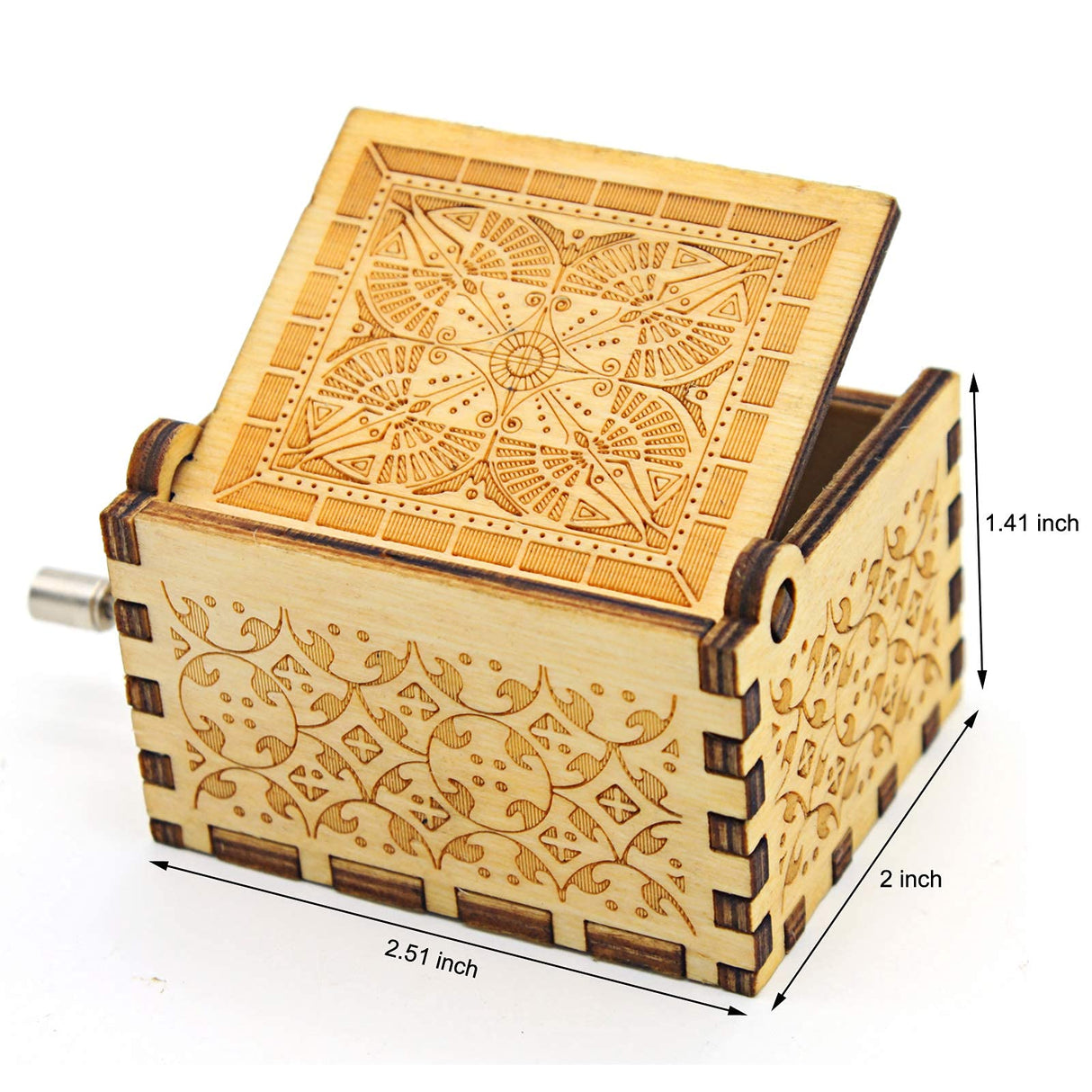 BYYKIT Can't Help Falling in Love Wood Music Box, Antique Engraved Musical Boxes Case for Love One Wooden Music Box - Gifts for Lover, Boyfriend, Girlfriend, Husband, Wife (WOOD) BYYKIT