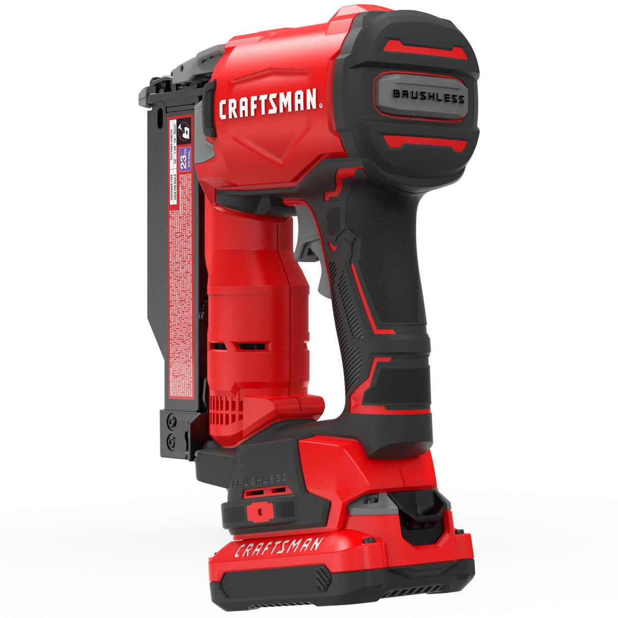 CRAFTSMAN V20 Pin Nailer Kit, 23 Gauge, Cordless, Battery and Charger Included (CMCN623C1) CRAFTSMAN