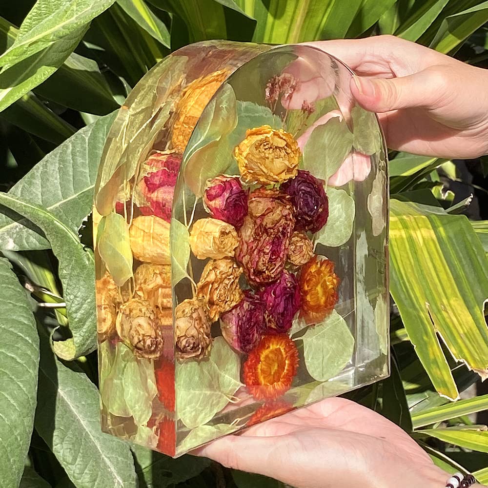 RESINWORLD 8'' Arch Mold, 3'' Deep Silicone Mold, Sturdy Large Molds for Bouquet Preservation, Shiny Resin Molds for Home Wedding Decor ResinWorld