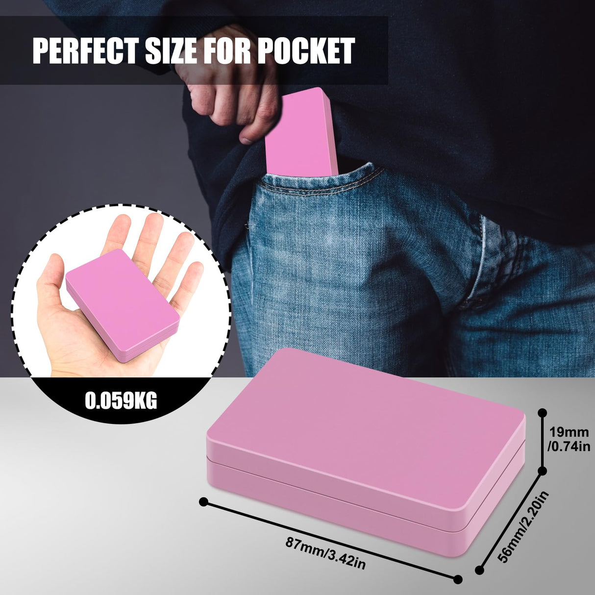 Diyife 1000g Digital Pocket Gram Scale 0.01g Accuracy, Mini Jewelry Scale with Protective Cover, 7 Units, Tare Function, LCD Display, Suit for Jewelry, Powder, Pink Diyife