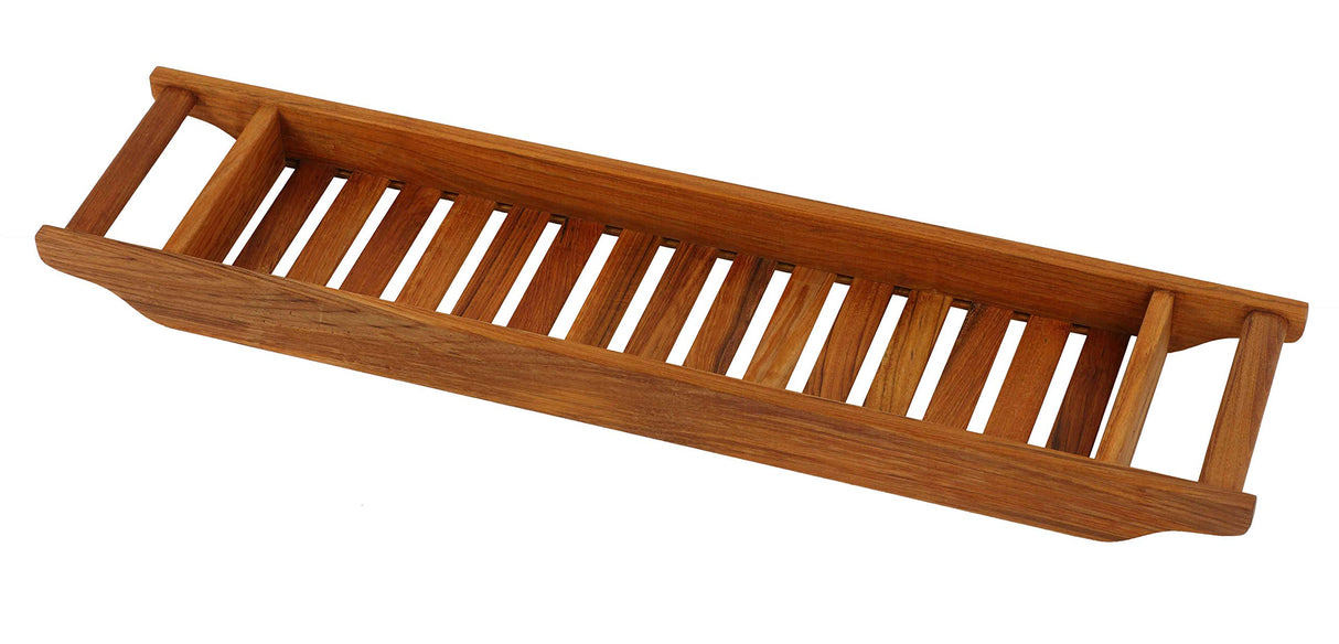Bare Decor Vaske Bathtub Caddy, 33" Wide, Natural Teak Wood Bare Decor