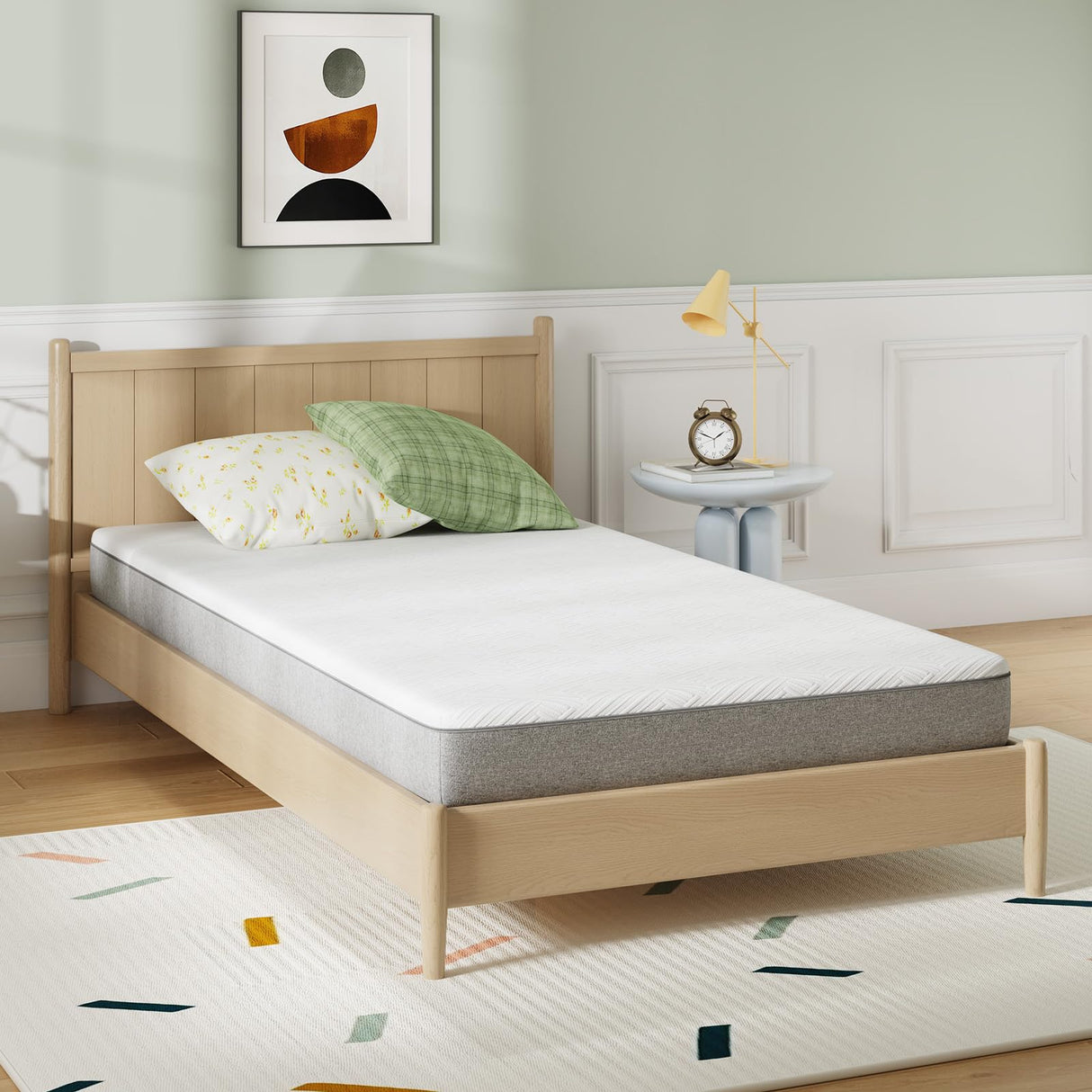 Novilla Twin Size Mattress, 6 Inch Twin Mattress for Kids, Gel-Infused Memory Foam Mattresses in a Box for Pain Relief & Enhanced Support & Cooling Sensation, CertiPUR-US Certified Novilla