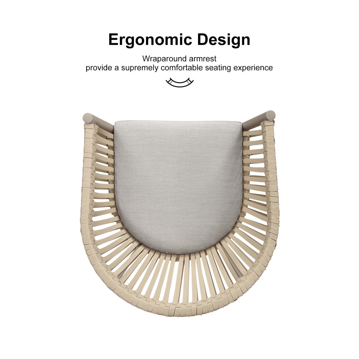 PURPLE LEAF 7 Pieces Outdoor Dining Set with Patio Aluminium Dining Table and Wicker Rattan Chairs Modern Furniture Cushions Sets for Backyard Indoor Decor Kitchen Champagne PURPLE LEAF