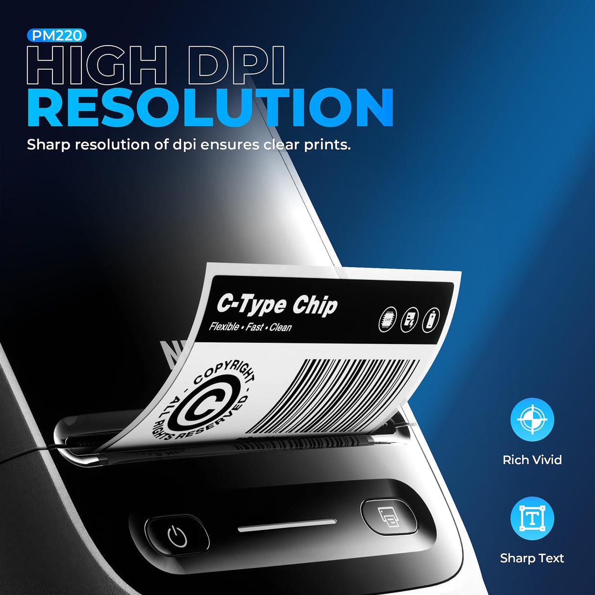 Nelko Label Maker Machine with Tape, PM220 Bluetooth Label Printer, 2 Inch Portable Thermal Printer for Small Business, Address, Logo, Clothing, Sticker Printer for Phones & PC, 1 Count, White Nelko