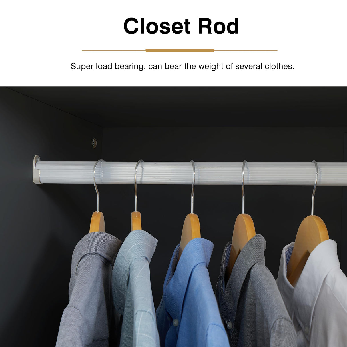 LEVNARY Wardrobe Armoire Closet, 2-Door Wardrobe Cabinet with 3-Drawer and Hanging Rod, Modern Bedroom Armoire Clothing Organizer Freestanding Closet (Black) LEVNARY