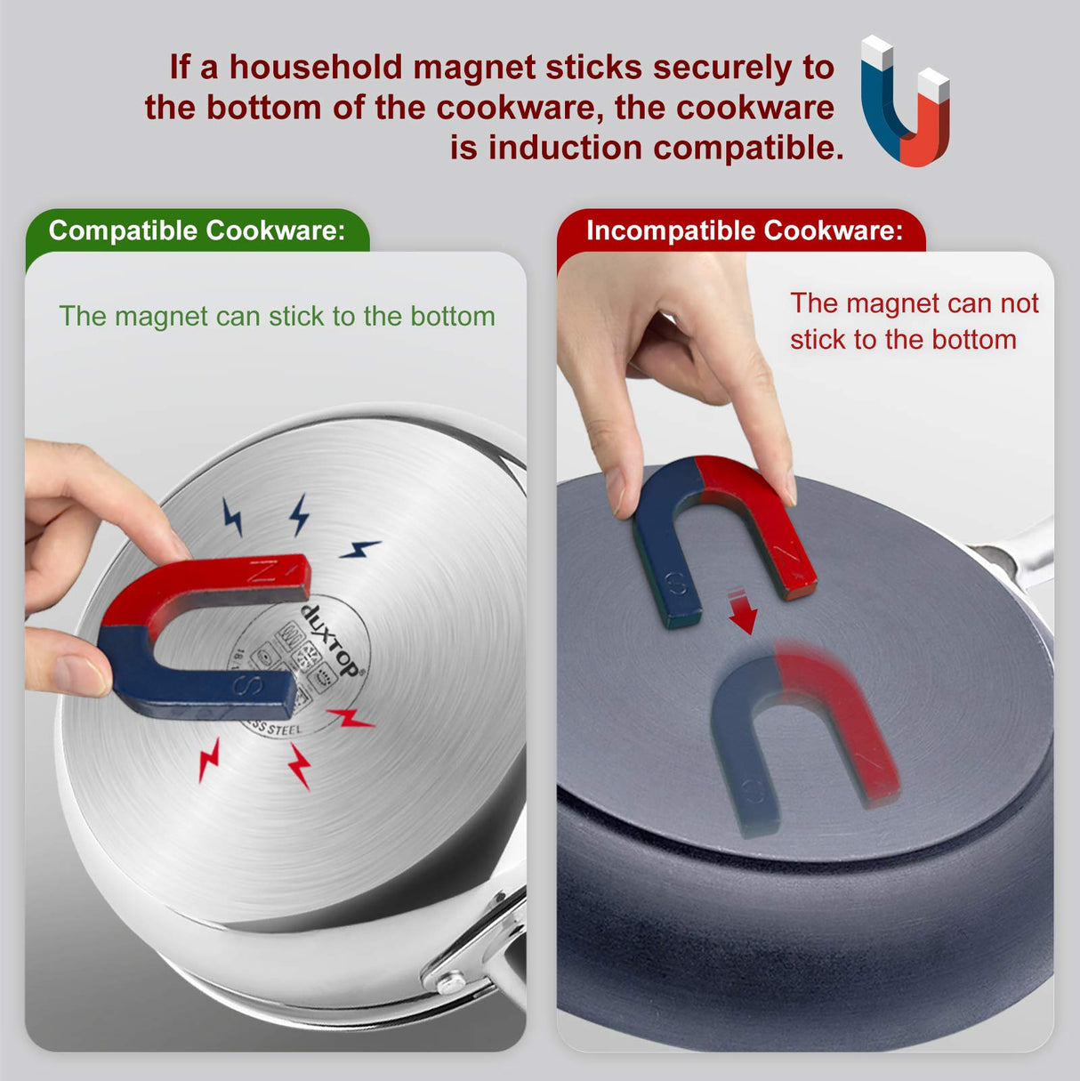 Duxtop Portable Induction Cooktop Burner, Induction Hot Plate with LCD Sensor Touch 1800 Watts, Silver 9600LS/BT-200DZ duxtop