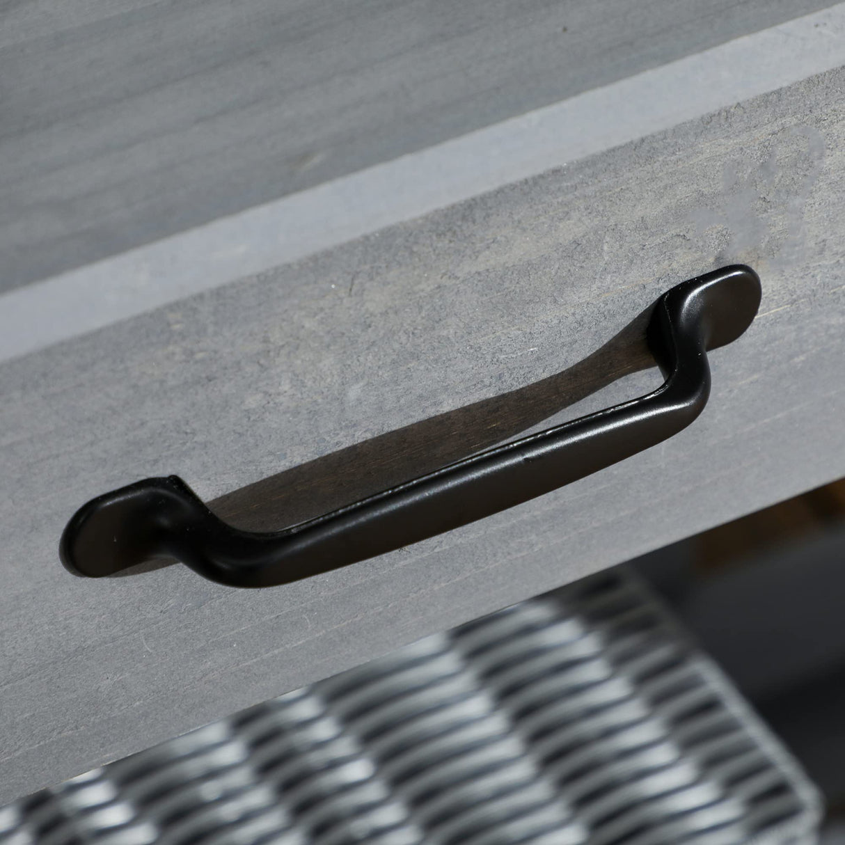 Outsunny Potting Bench Table, Outdoor Garden Table Wooden Work Station with Removable Sink, Faucet, Drawer, Shelves, Hooks, Gray Outsunny