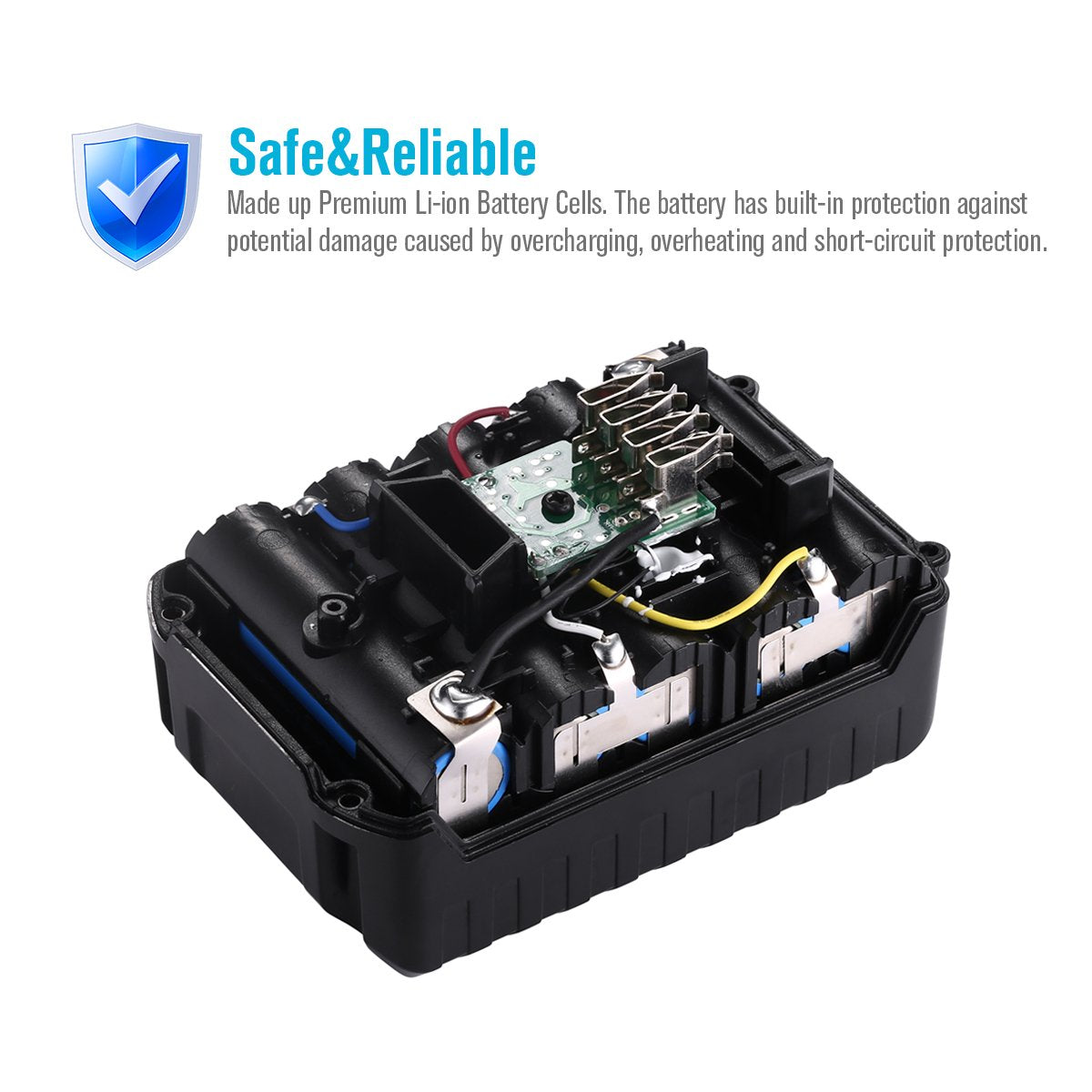 Powerextra 2 Pack 6.0Ah 20V MAX Lithium Replacement Battery Compatible with Porter Cable PCC685L PCC680L Powerextra