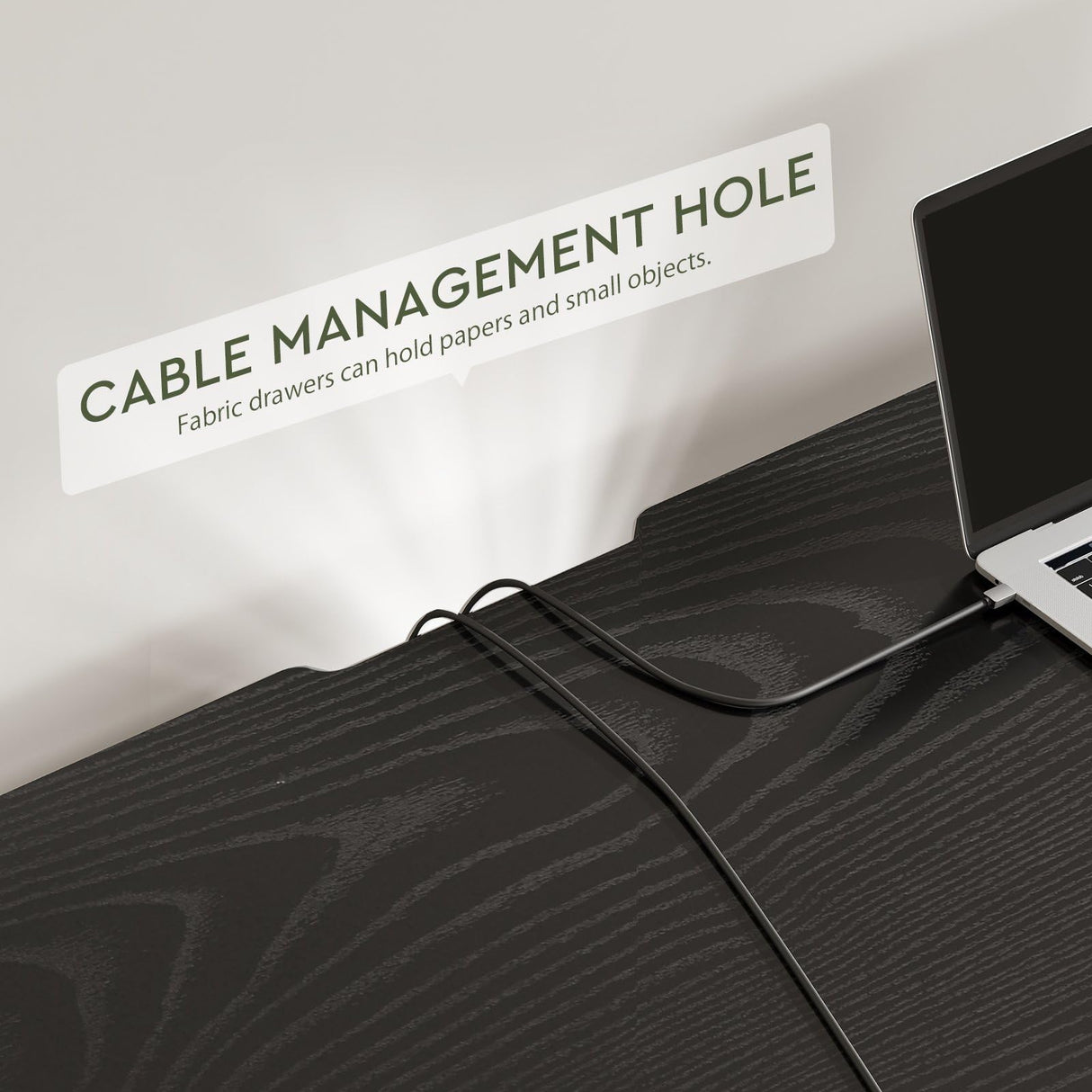 Maihail Small Desk with Drawers for Bedroom, Small Vanity Desk Without Mirror, 39.5inch, Writing Desk with Bookshelf, Computer Desk with Storage Drawers, Vanity Table no Mirror Black Maihail