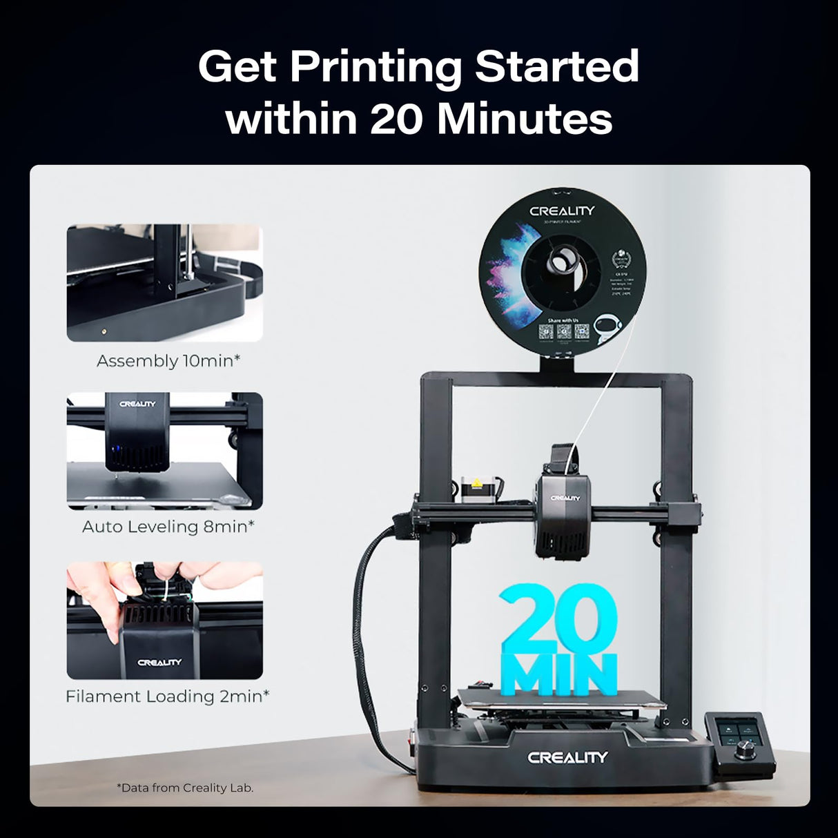 Creality Ender 3 V3 SE 3D Printer with Auto Leveling, Auto Filament Transfer,Sprite Direct Exturder,Dual Z, MAX 250MM/S, Stable and High Precision,220×220×250mm ENOMAKER