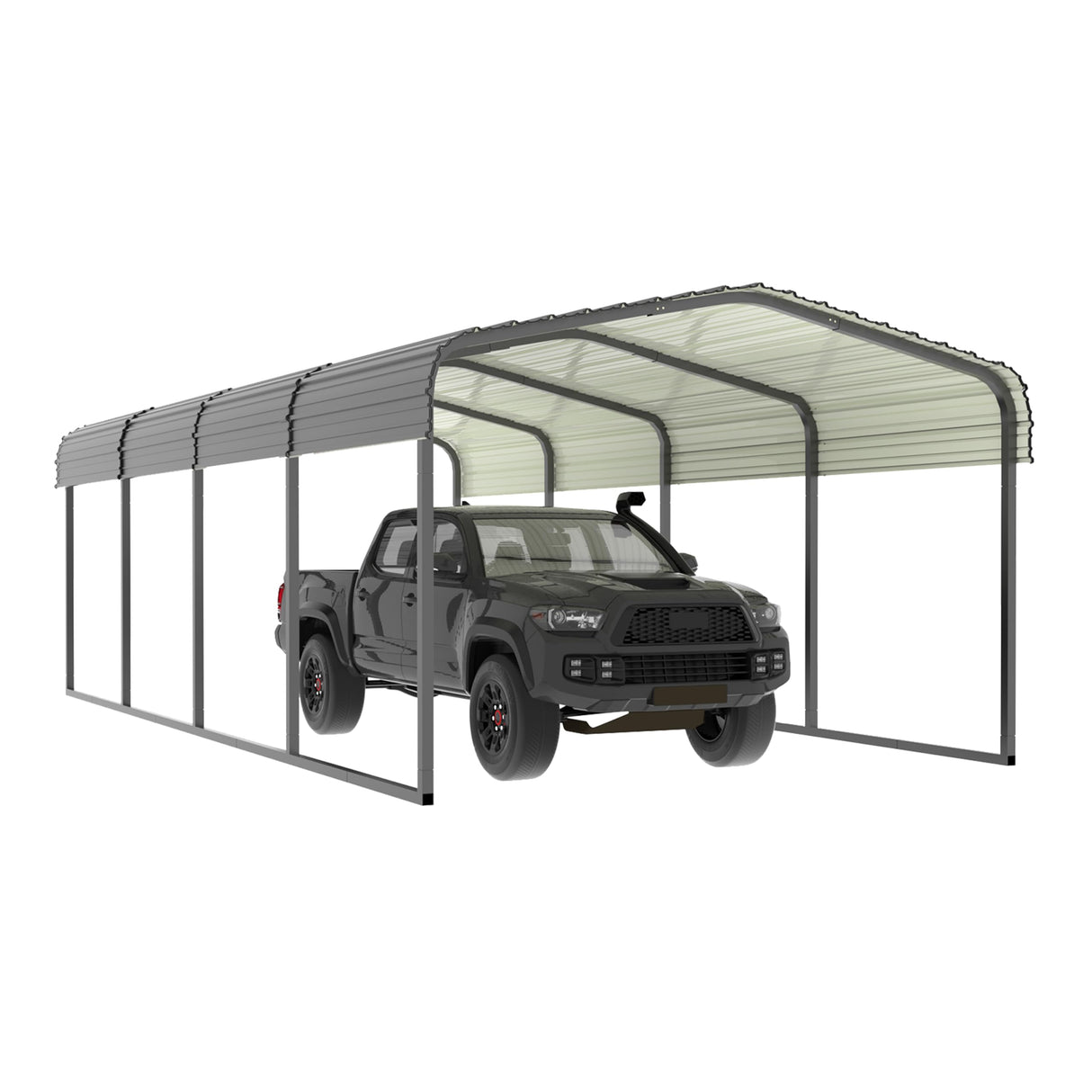 VEIKOU 12' x 20' Carport, Upgraded Metal Carport with Heavy Duty Thicken Steel Roof, Extra Large Car Port for Cars, Car Shelter & Shade VEIKOU
