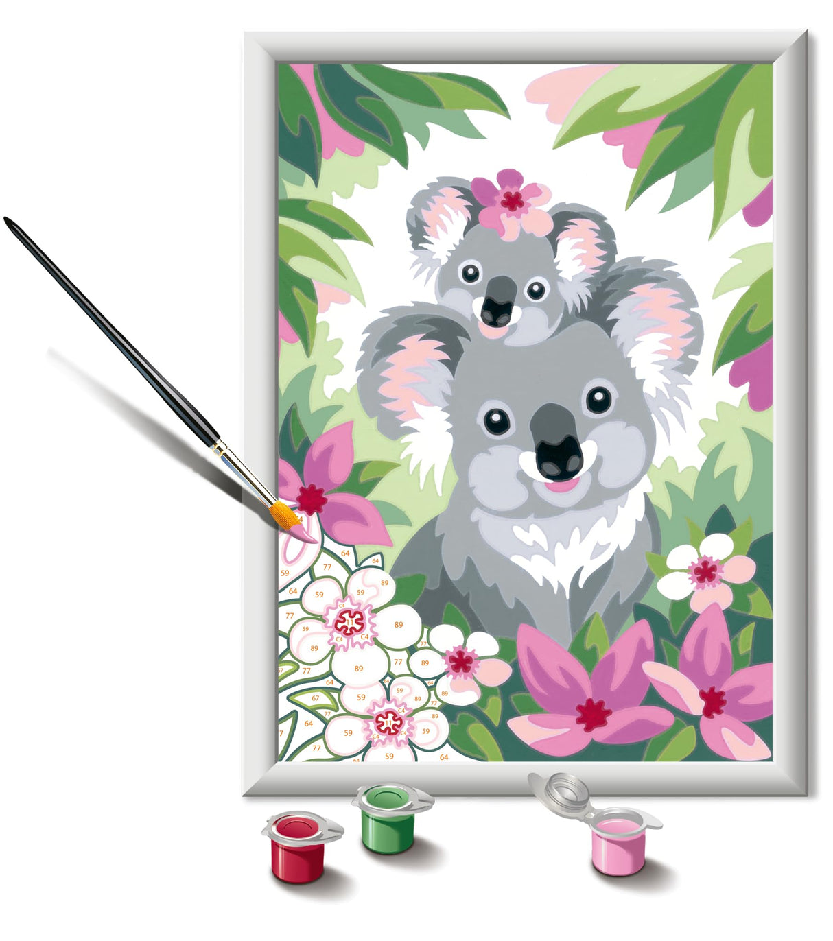 Ravensburger CreArt Koala Cuties Paint by Numbers Kit for Kids - 12023085 - Painting Arts and Crafts for Ages 9 and Up Ravensburger