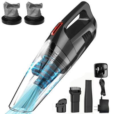 whall Handheld Vacuum Cordless, 8500PA Strong Suction Hand Vacuum, Wet Dry Hand Held Vacuum Cleaner with LED Light, Lightweight Mini Car Vacuum Cordless Rechargeable, Portable Vacuum