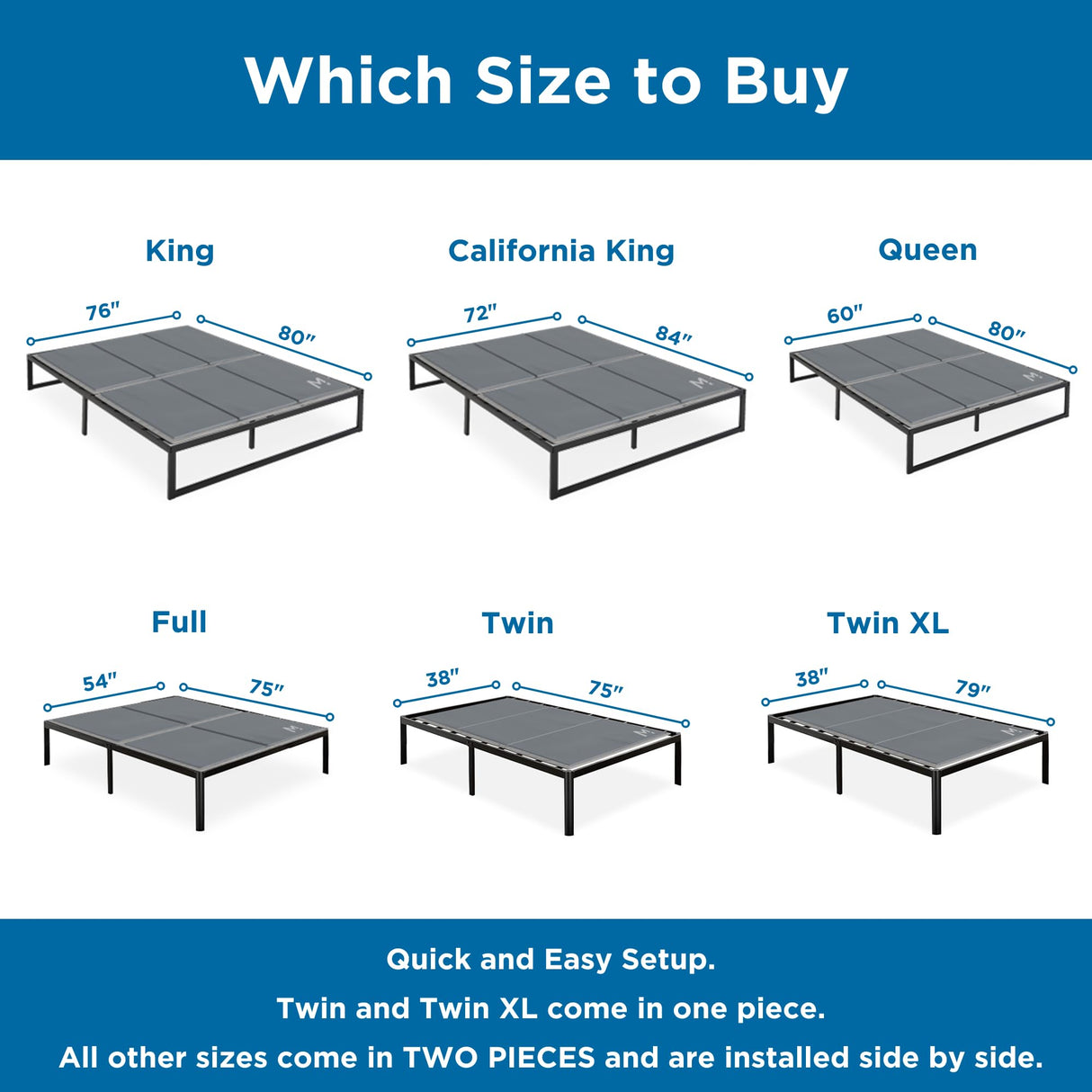 Meliusly Heavy Duty 10mm Bunkie Board King Size (76x80'') Patent Pending Low Profile Bed Board Design - Breathable, Noise Minimizing, Moisture Resistant Bunkieboards, Low Profile Bed Support Meliusly