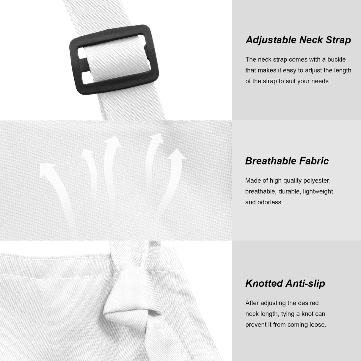 IMERAGO 15 Pcs Adult Aprons Bulk with Pockets Adjustable Bib Chef Apron for Women Men Painting Cooking Crafting (White, L) IMERAGO