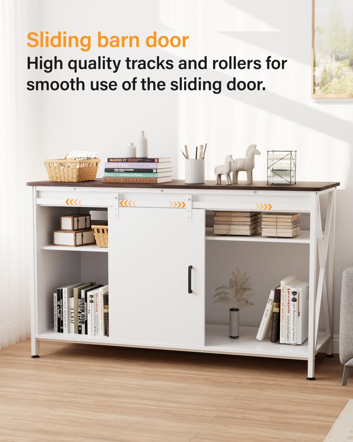 Aquarium Stand for 55 Gallon Fish Tank: Tank Stand Table with Cabinet Storage Accessories - Metal Fish Stand with Power Outlet for 55-75 Gallon Reptile Turtle Terrarium - Weight Capacity 1200 lb FILKO