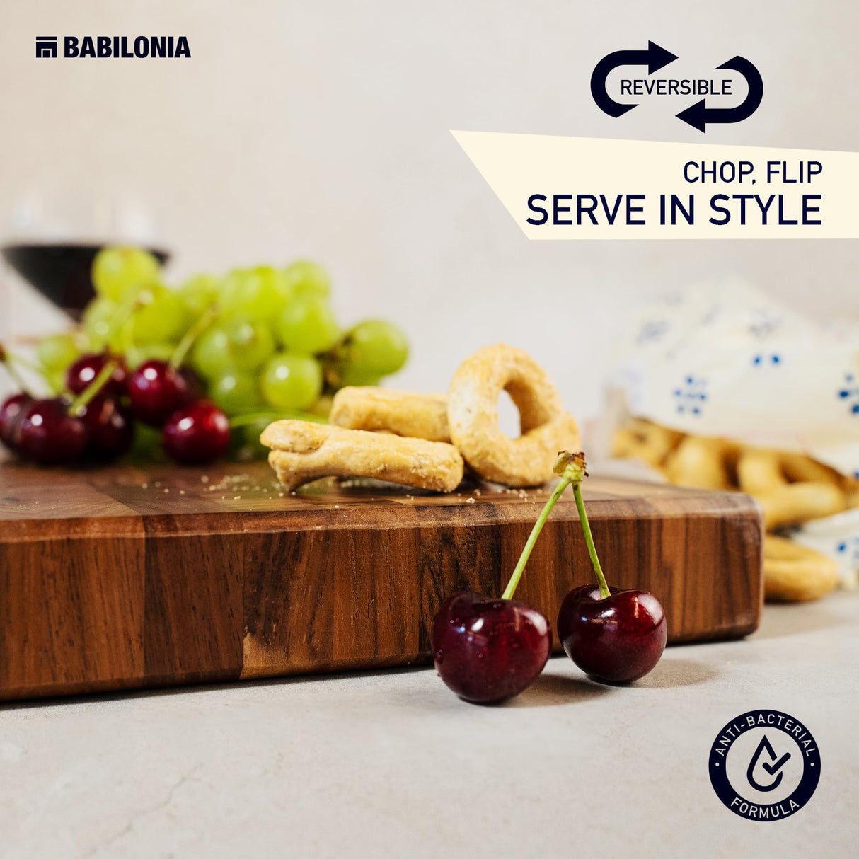 American Black-Walnut Cutting Board (ExtraThick 1,7"), Premium Quality & Professional Butcher Block. Heavy duty end-grain wood chopping board (Oil BABILONIA