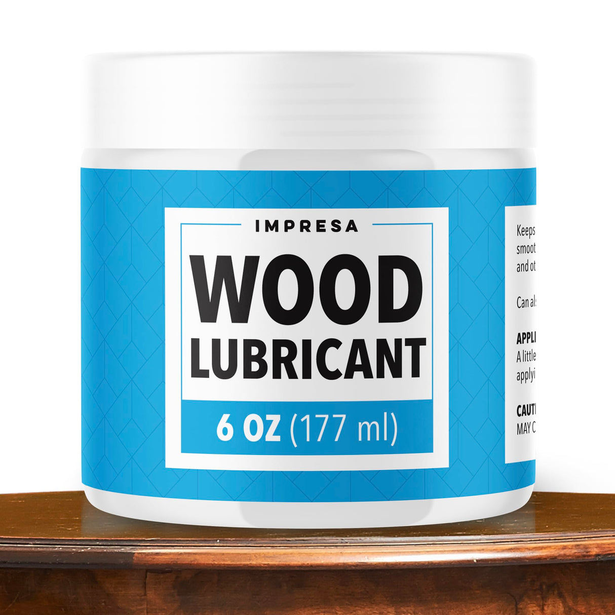 Impresa Non Spray Wood Lubricant for Home DIY Projects, Multi-Purpose Semi Paste Wax for Wood, Drawer & Door Hinge Lube, Loosen Drawer Slide, Restore & Preserve Wooden Slide - 6oz IMPRESA