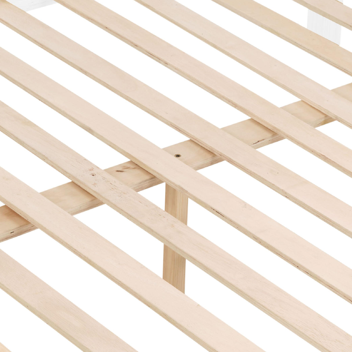 FLEXISPOT Twin Over Full Solid Wood Bunk Bed with Thick Posts,Wooden Bunk Bed with High Guardrail and Ladder for Kids, Teens, Dorm Rooms, and Guest Rooms,No Box Spring Needed,White FLEXISPOT