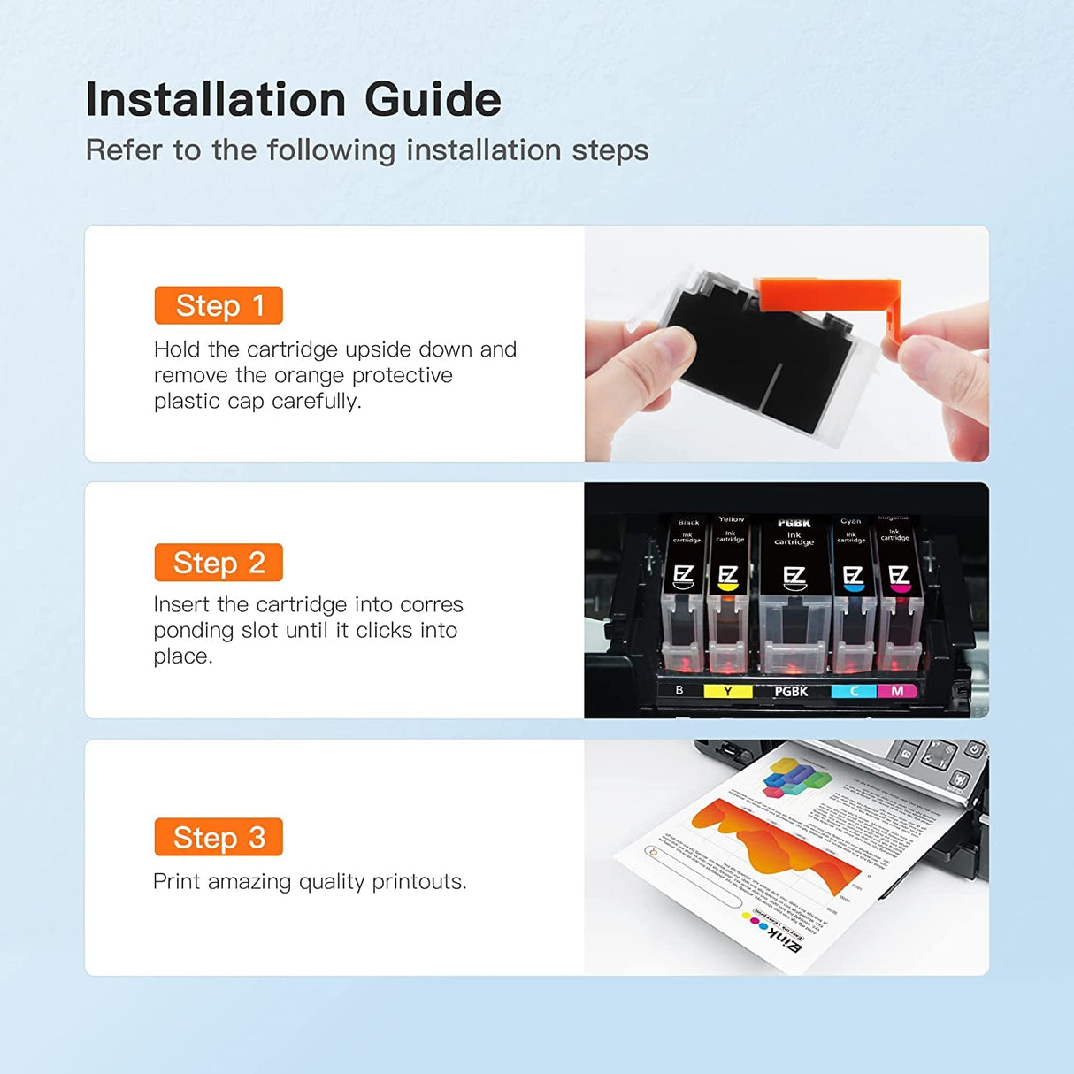 E-Z Ink Compatible Ink Cartridges Replacement for Canon 250 251 XL PGI-250XL CLI-251XL to use with PIXMA MX922 MX920 IX6820 MG5520 MG7520 IP8720 MG6620 MG6320 MG7120 (15 Pack) E-Z Ink