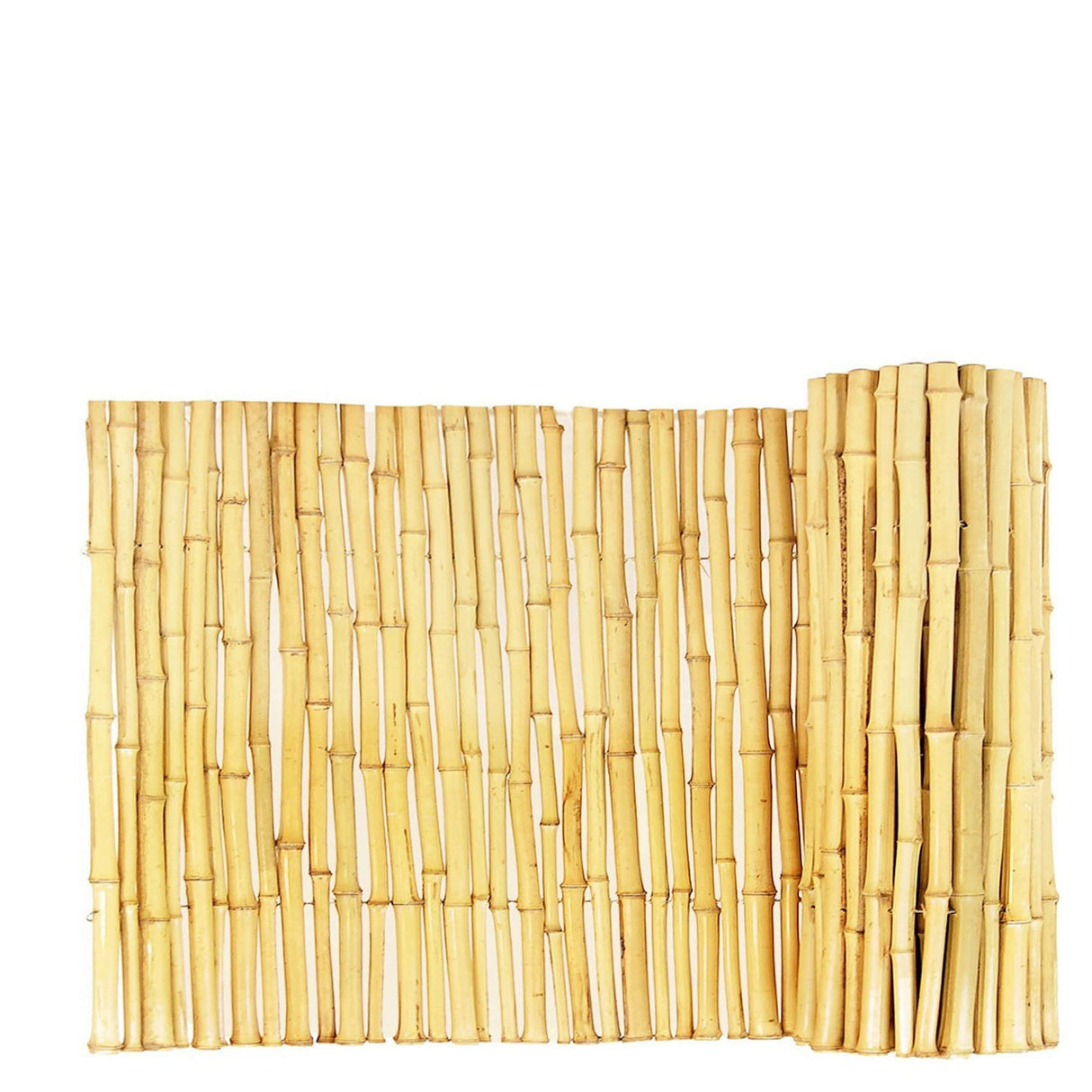 Backyard X-Scapes Natural Bamboo Fencing Decorative Rolled Fence Panel 0.75 in D x 3 ft H x 8 ft L Backyard X-Scapes